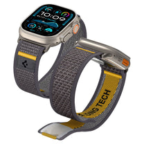 Fabric strap for Apple Watch 44 / 45 / 46 / 49 mm Athlex Air - gray - Carlat