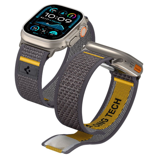 Fabric strap for Apple Watch 44 / 45 / 46 / 49 mm Athlex Air - gray - Carlat