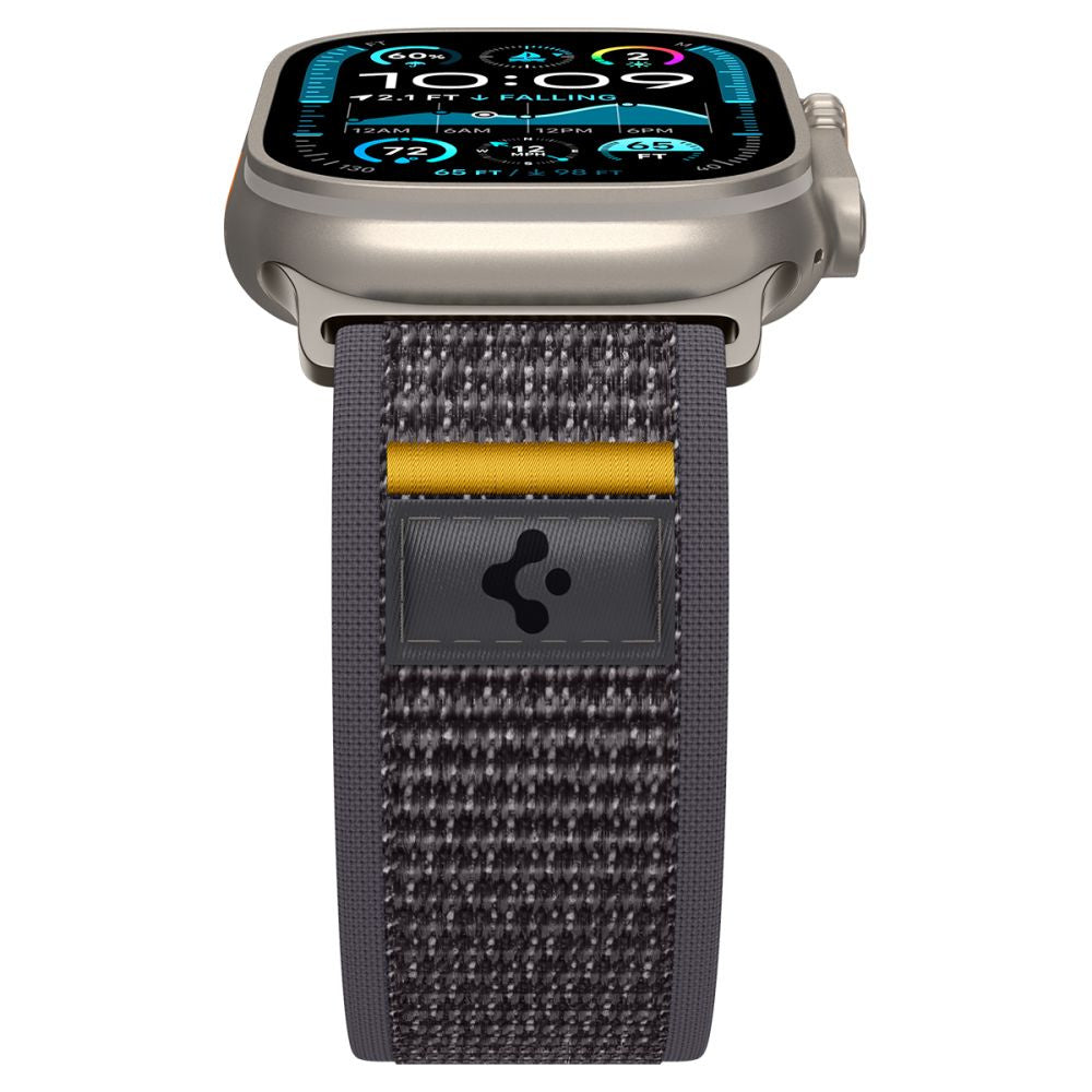Fabric strap for Apple Watch 44 / 45 / 46 / 49 mm Athlex Air - gray - Carlat