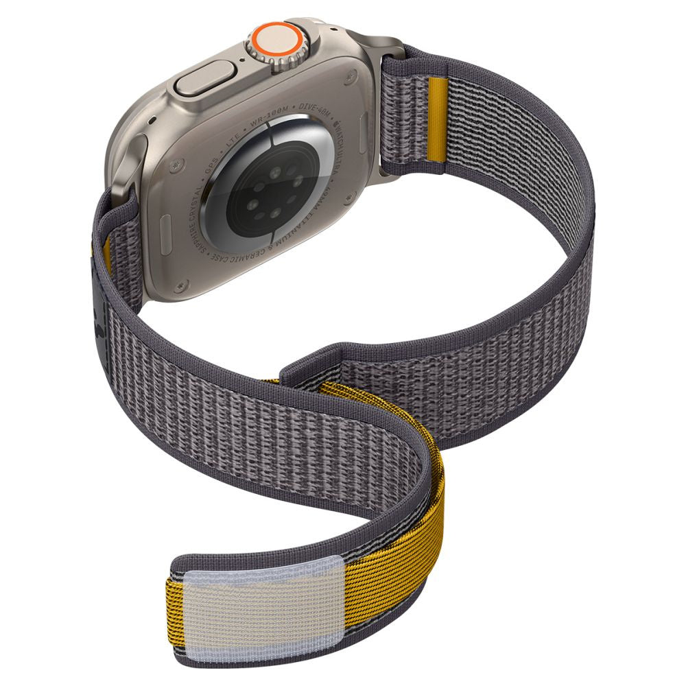 Fabric strap for Apple Watch 44 / 45 / 46 / 49 mm Athlex Air - gray - Carlat