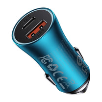 Fast car charger Golden Container Max USB USB-C 60W QC blue - Carlat