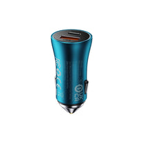 Fast car charger Golden Container Max USB USB-C 60W QC blue - Carlat