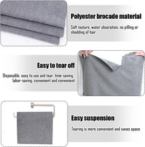 Feirdhoo Microfibre Cleaning Cloth Roll, Pack of 50 Tear-Off Cleaning Cloths, Reusable Lint-Free Cloths, Tea Towels, 30 x 30 cm Cleaning Cloths for Car, Household and Kitchen Cleaning - Carlat