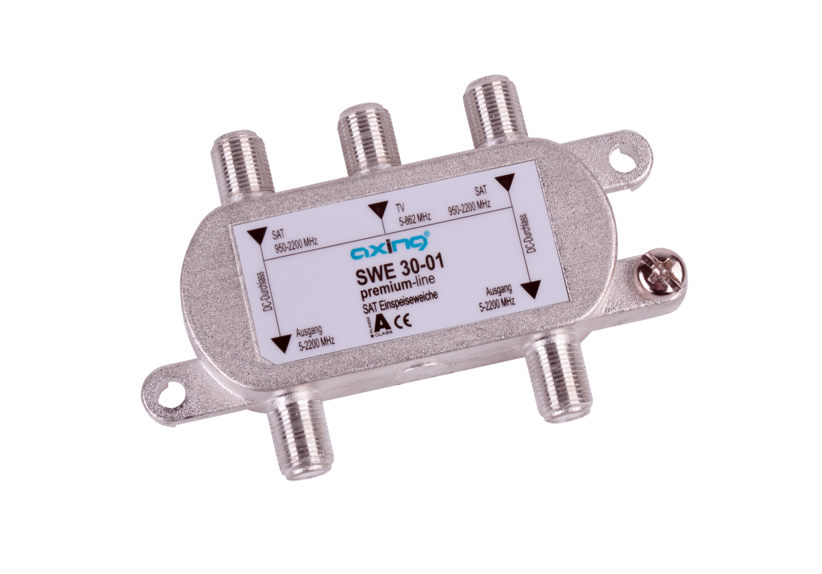 Filters, amplifiers, separators, crossovers, splitters, balancers – SWE 30-01 RTV+TVSATx2 Combiner - Carlat