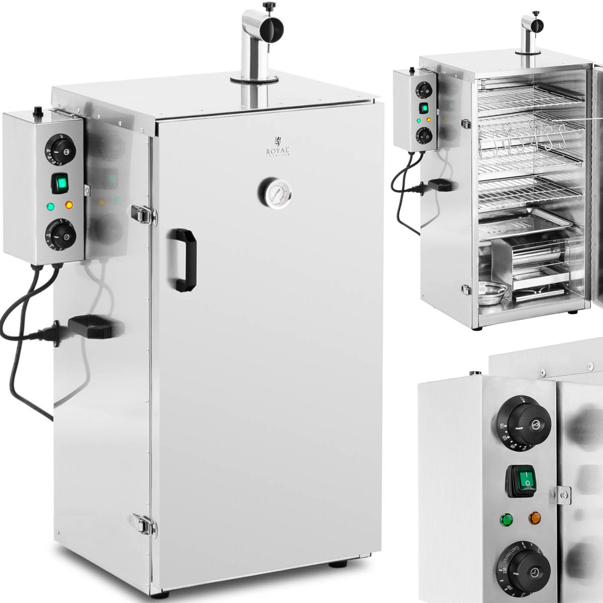 Fishing – Electric smoker, smoking oven, 4 grates, 105 l, - Carlat