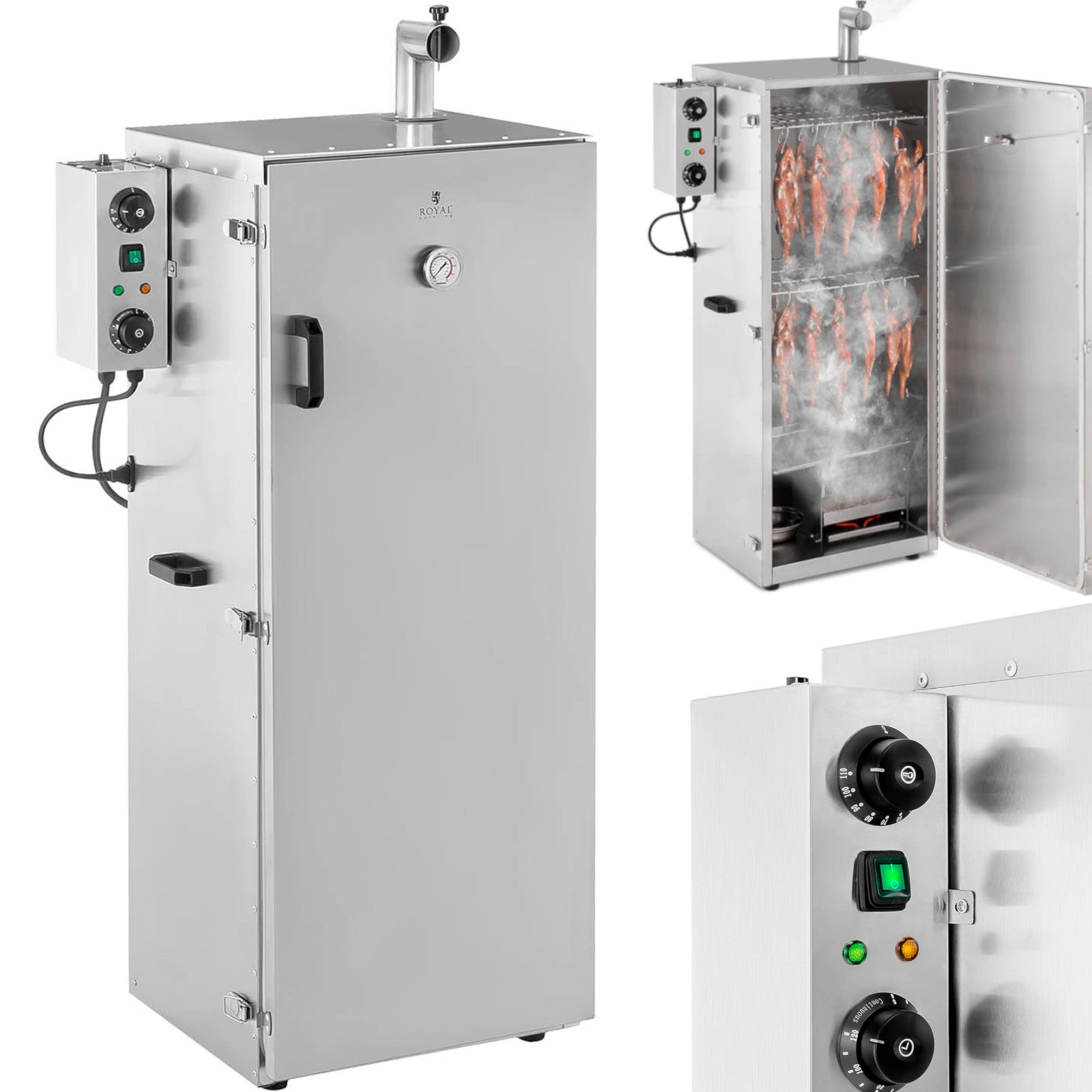 Fishing – Electric smoker, smoking oven, 8 grates, 147 l, - Carlat