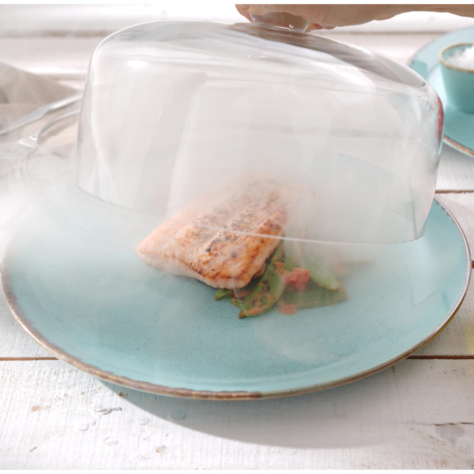 Fishing – Glass dome for smoking food on a plate - Carlat