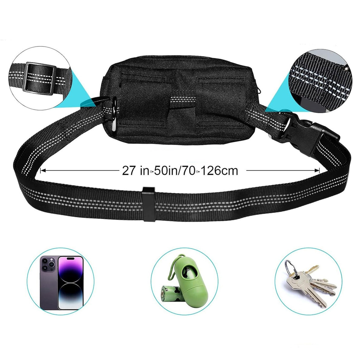 Fitness Equipment – Waist belt for running with a dog
