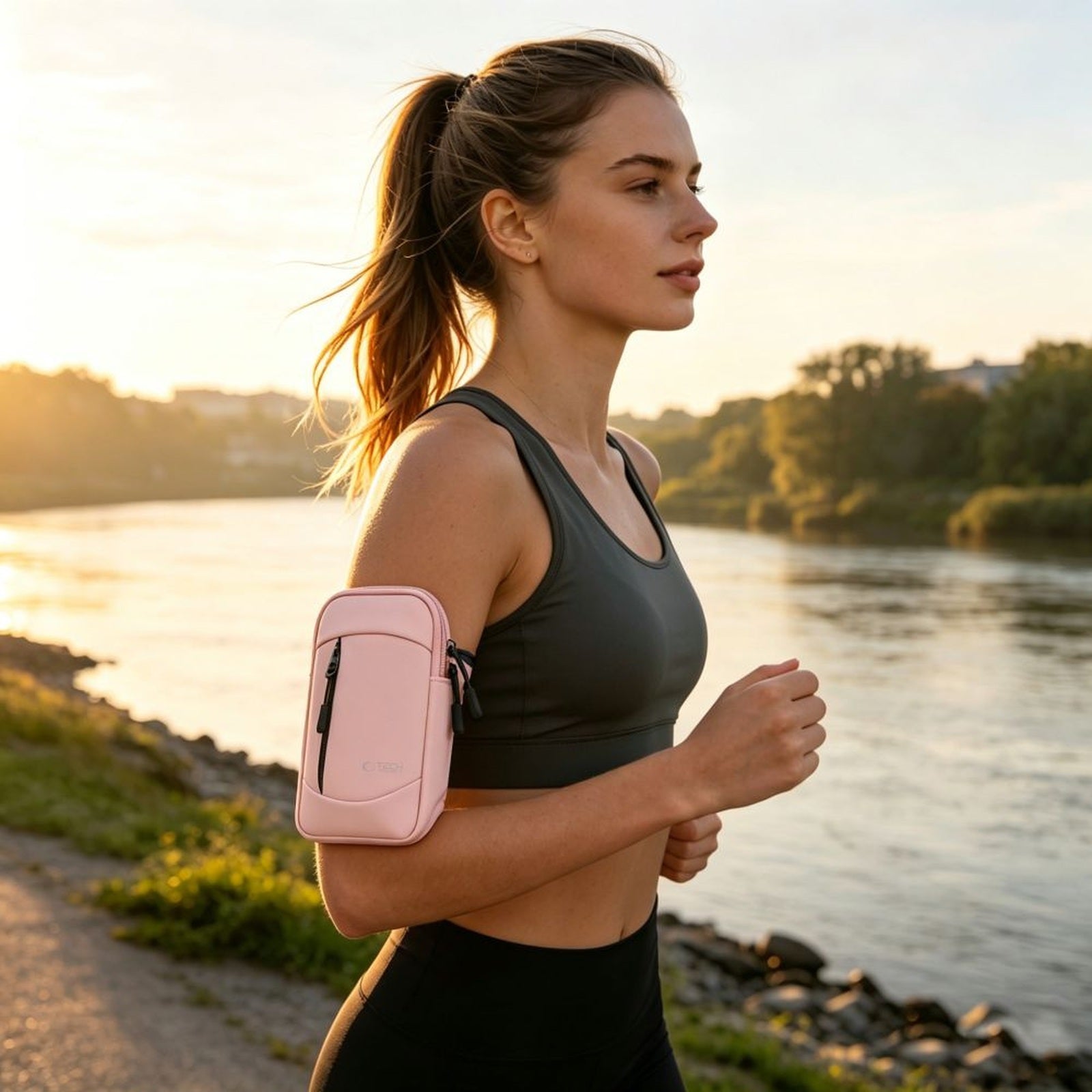 Fitness exercise – Armband for running - pink - Carlat