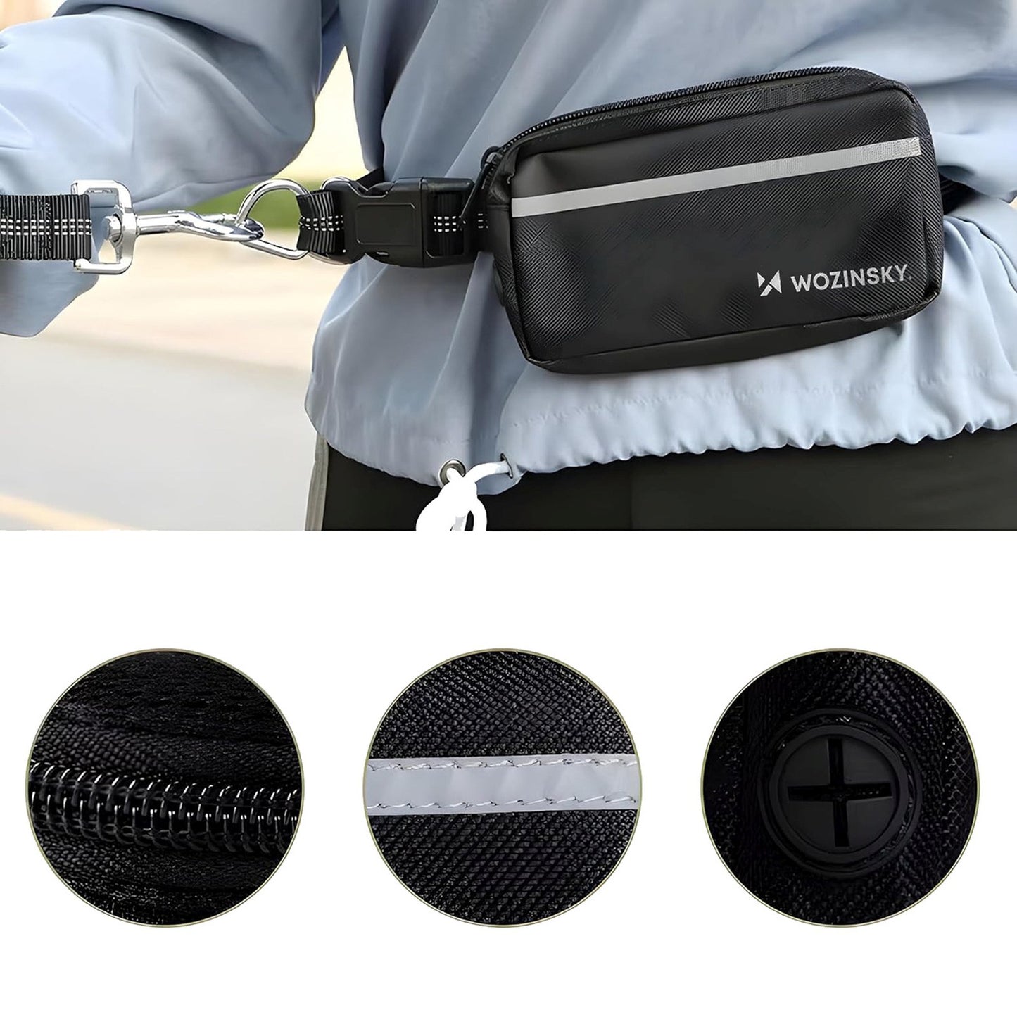 Fitness exercise – Waist belt for running with a dog - Carlat
