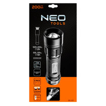 Flashlights – 200 lm Battery-Powered Flashlight, Zoom, IPX7, 3 x AAA - Carlat