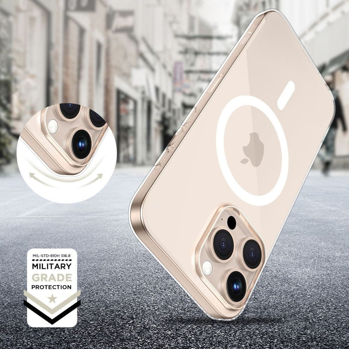 FlexAir MagSafe case for iPhone 16e / 17e - transparent - Carlat