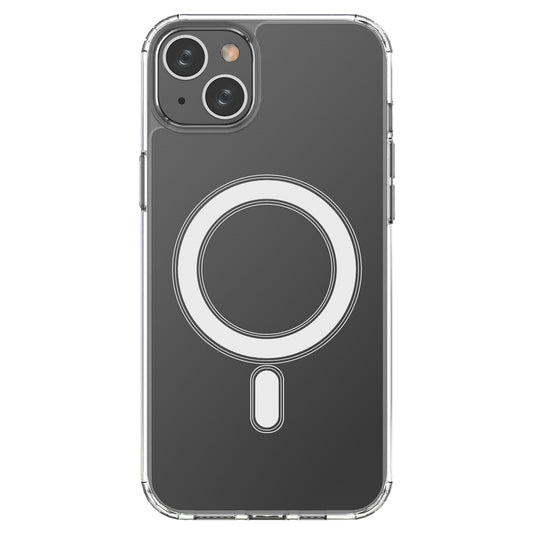 Flexible gel case for iPhone 15 Plus magnetic with MagSafe transparent - Carlat