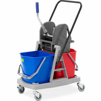 Floor cleaning cleaning trolley, 2 buckets, 2x 17 liter juicer - Carlat