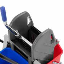 Floor cleaning cleaning trolley, 2 buckets, 2x 17 liter juicer - Carlat