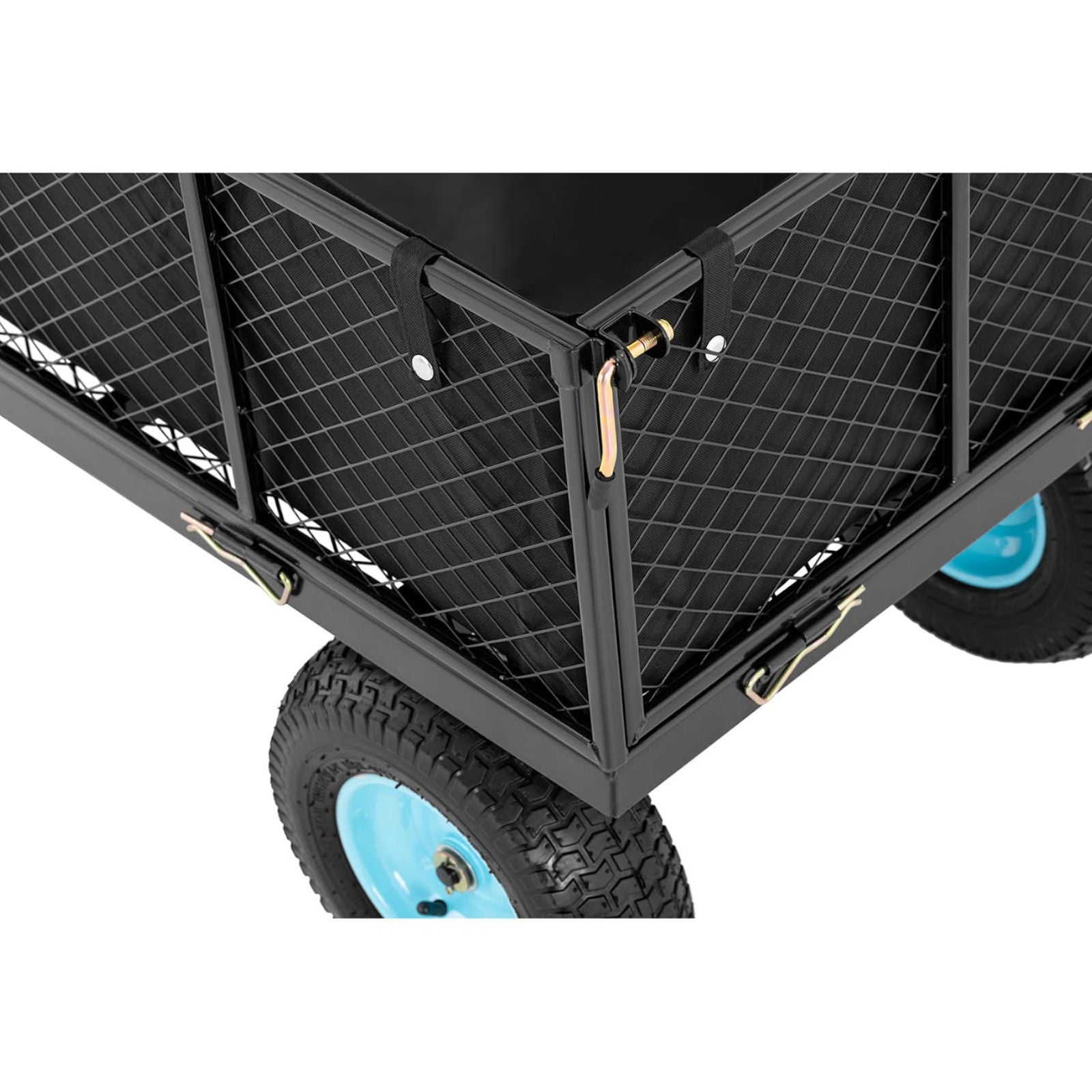 Foldable garden cart with a tarpaulin for transporting soil and fertilizer up to 550 kg - Carlat