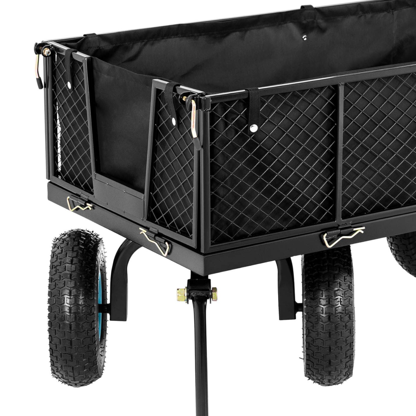 Foldable garden cart with a tarpaulin for transporting soil and fertilizer up to 550 kg - Carlat
