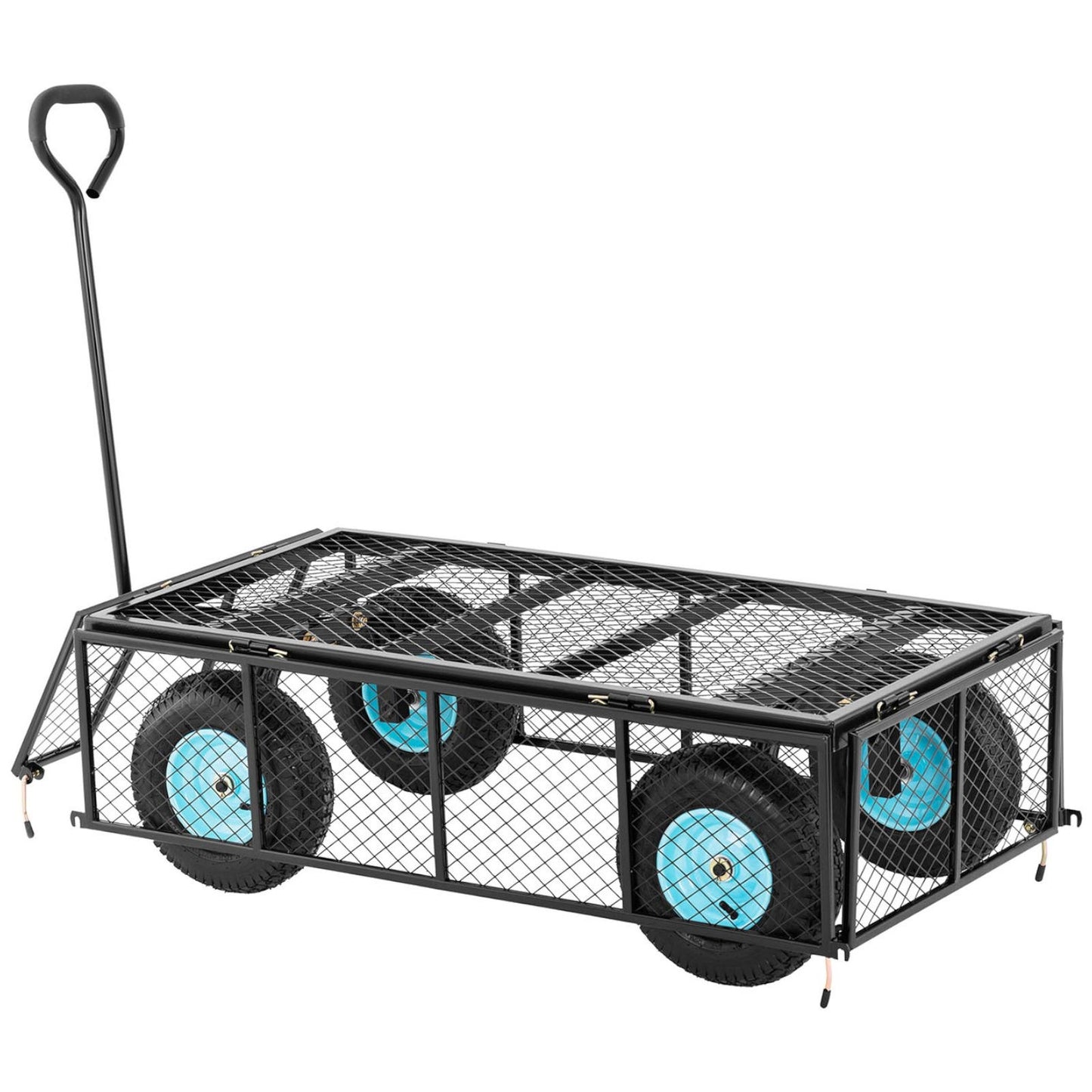 Foldable garden cart with a tarpaulin for transporting soil and fertilizer up to 550 kg - Carlat