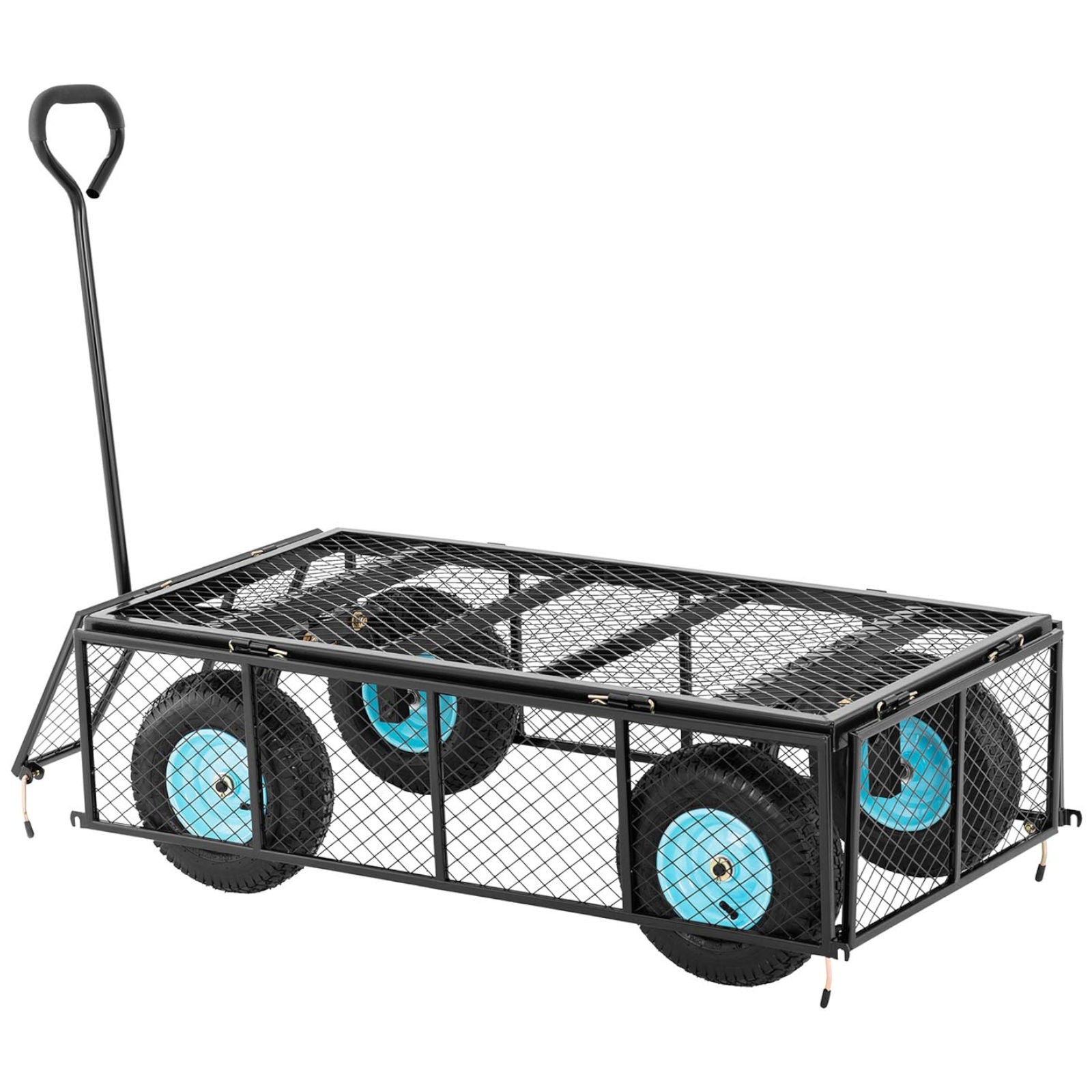 Foldable garden cart with a tarpaulin for transporting soil and fertilizer up to 550 kg - Carlat