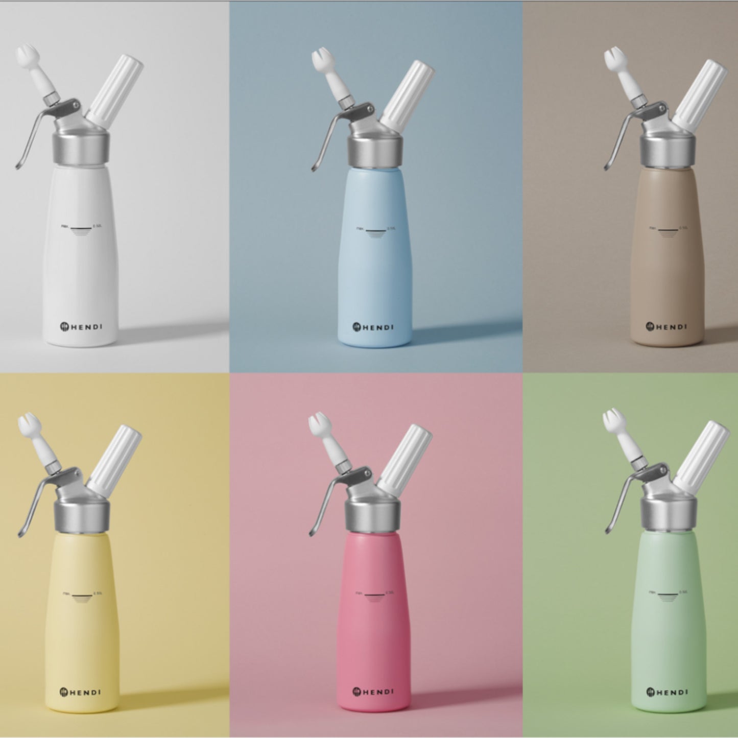 Food Mixers & Blenders – Syfon do bitej śmietany pastelowy - Carlat