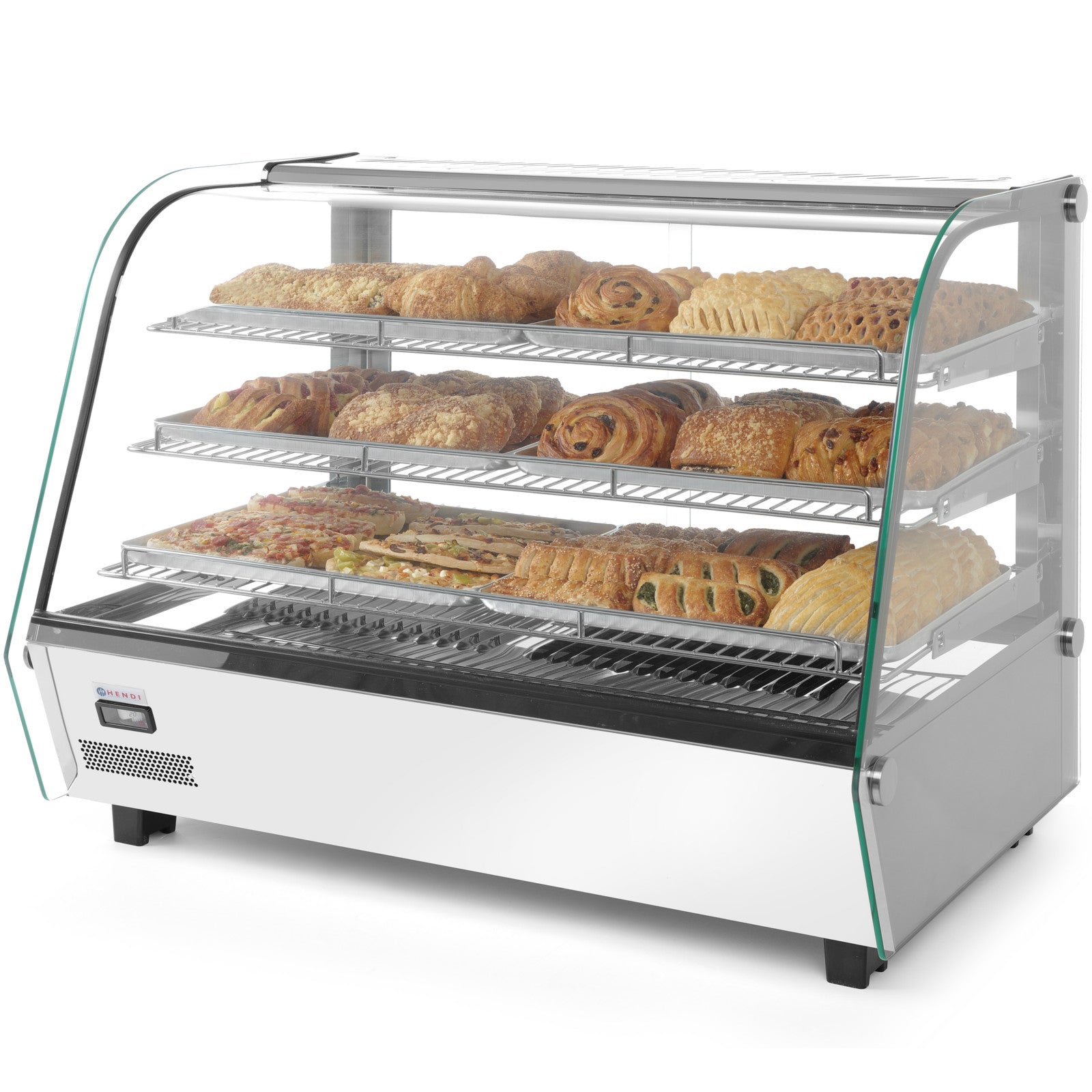 Food Service – Adjustable display heating display cabinet, 3 shelves, - Carlat