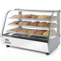 Food Service – Adjustable display heating display cabinet, 3 shelves, - Carlat