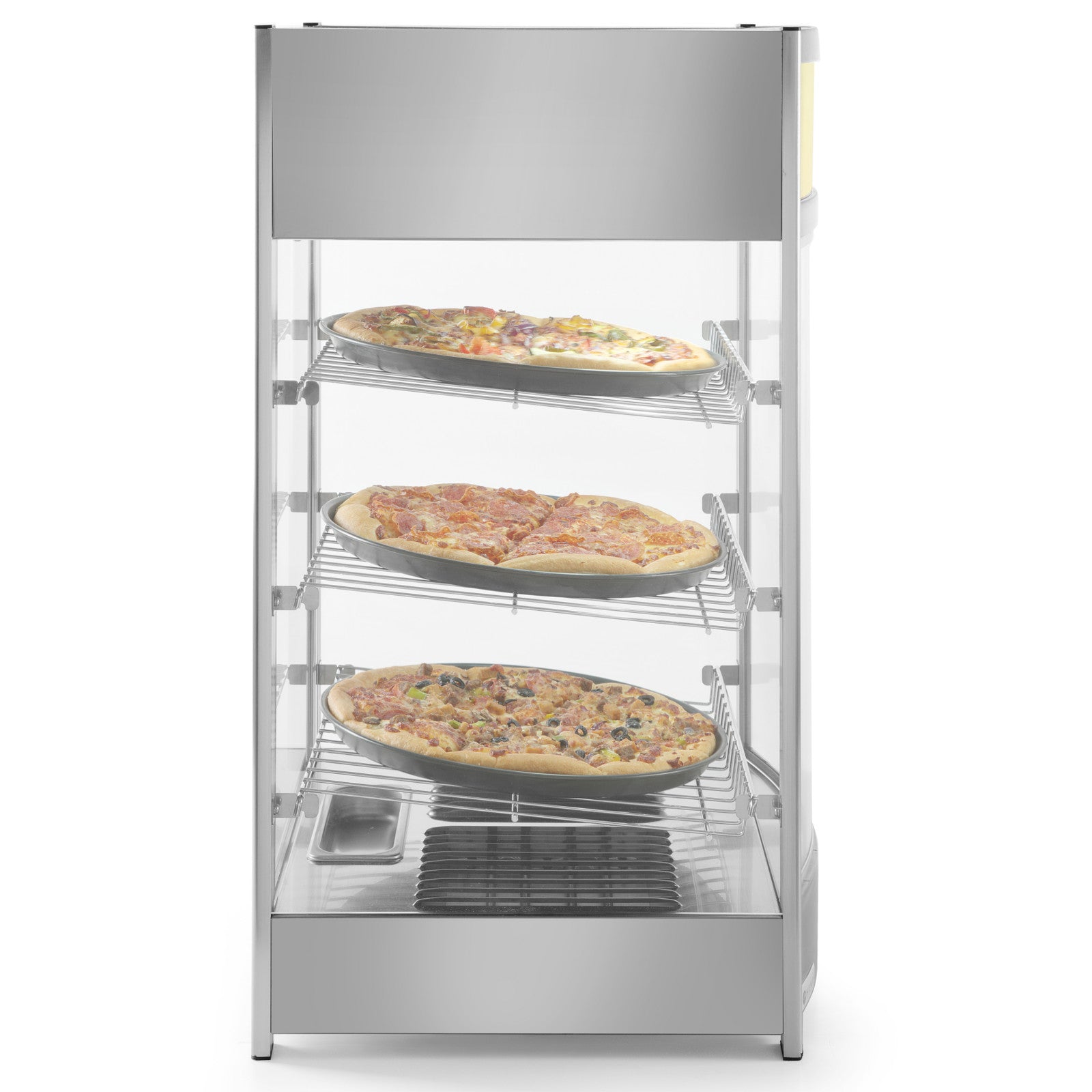 Food Service – Adjustable display heating display cabinet with 3 - Carlat
