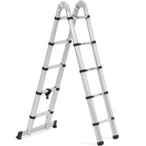 Food Service – Aluminum folding telescopic ladder 12 steps 0.85-1.85/3.8 - Carlat