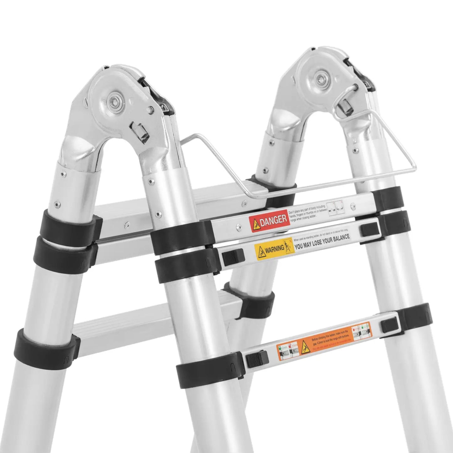 Food Service – Aluminum folding telescopic ladder 12 steps 0.85-1.85/3.8 - Carlat