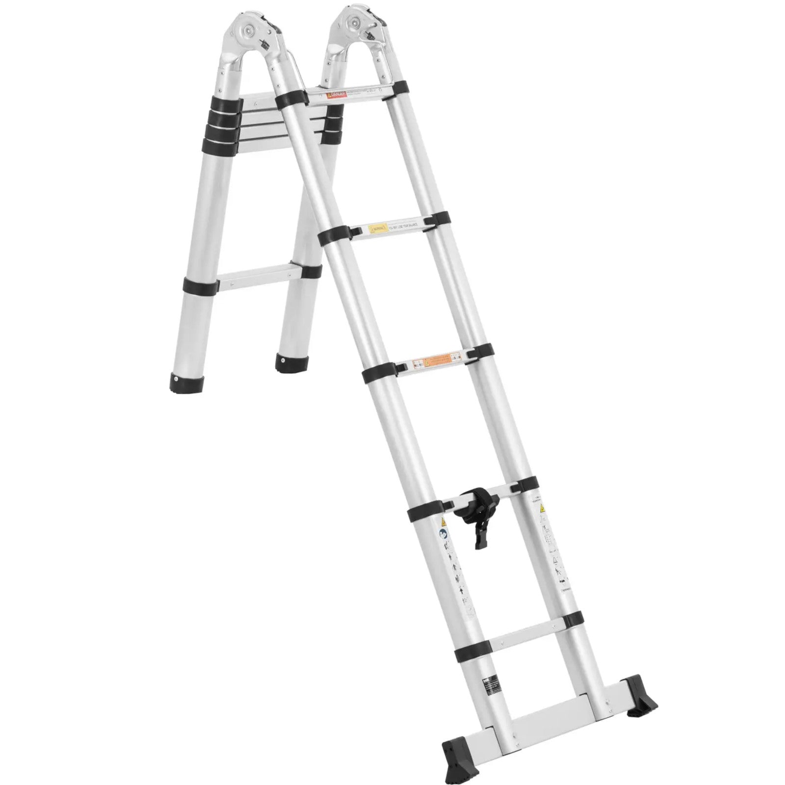 Food Service – Aluminum folding telescopic ladder 12 steps 0.85-1.85/3.8 - Carlat