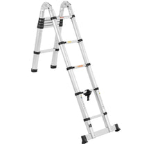 Food Service – Aluminum folding telescopic ladder 12 steps 0.85-1.85/3.8 - Carlat