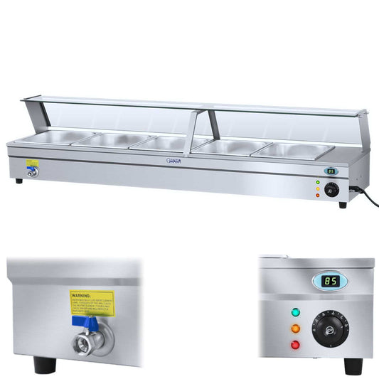 Food Service – Bain-marie water heater with tap and glass - Carlat