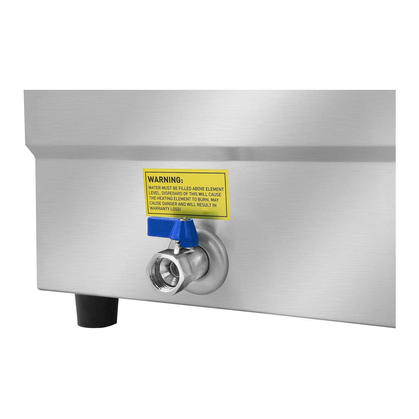 Food Service – Bain-marie water heater with tap and glass - Carlat