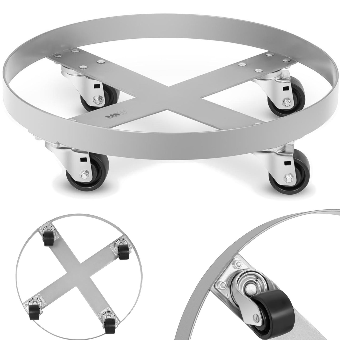 Food Service – Base trolley on wheels for transporting barrels - Carlat