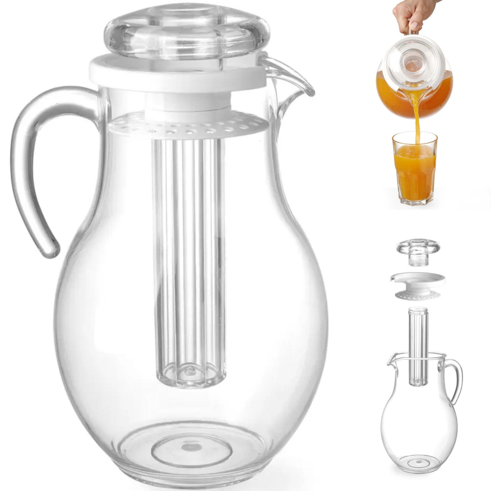 Food Service – Beverage jug with ice insert 3L - Carlat