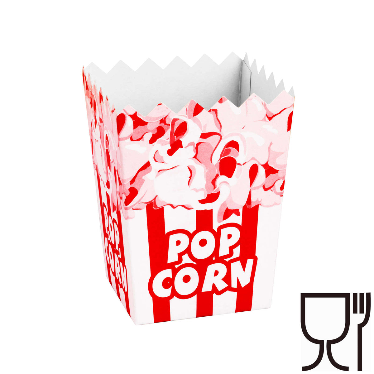 Food Service – Cardboard box for PopCorn 7x11.5x9cm SMALL 0.5L - Carlat