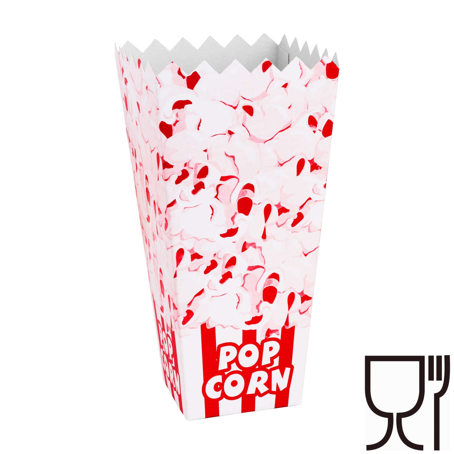 Food Service – Cardboard box for PopCorn 7x22x10.5cm LARGE 1.7L - Carlat