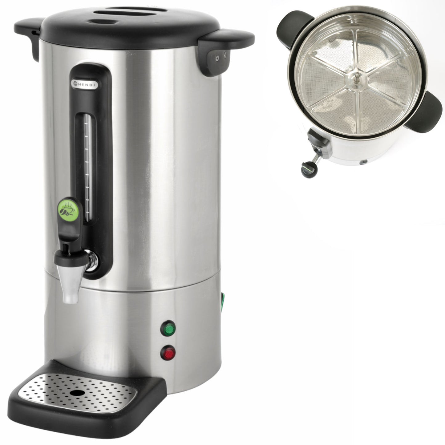 Food Service – Coffee percolator brewer with non-drip steel tap - Carlat