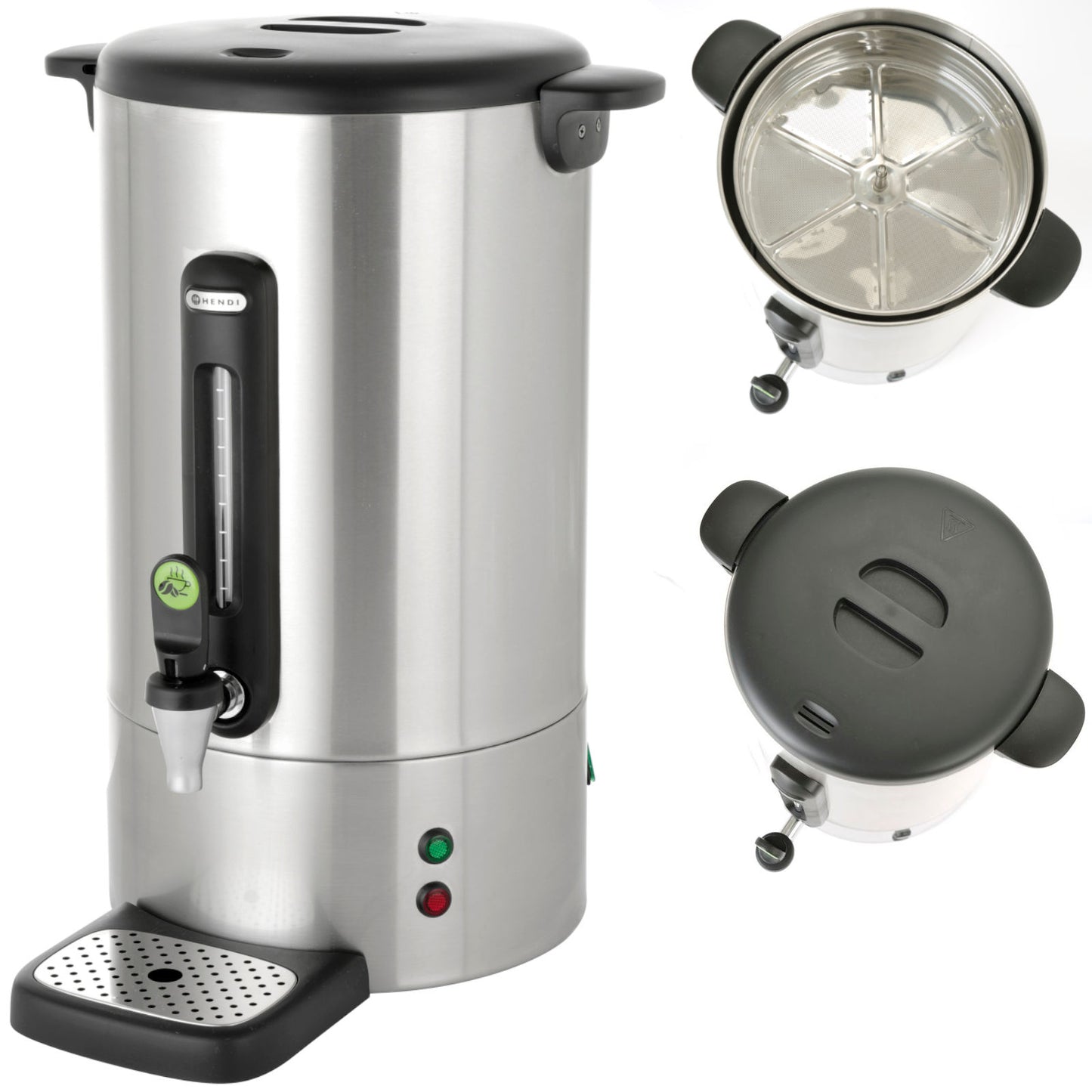 Food Service – Coffee percolator brewer with non-drip steel tap - Carlat