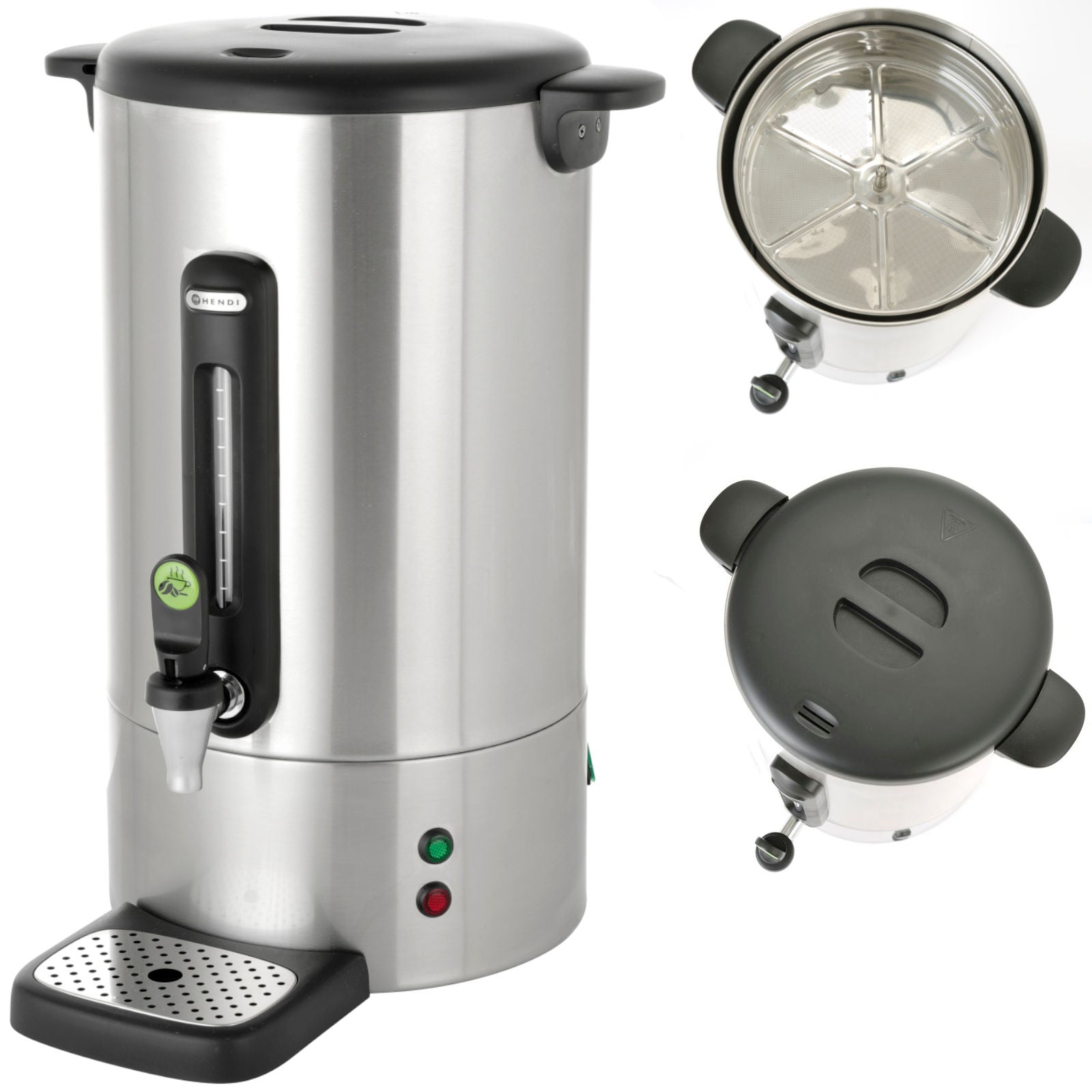 Food Service – Coffee percolator brewer with non-drip steel tap - Carlat