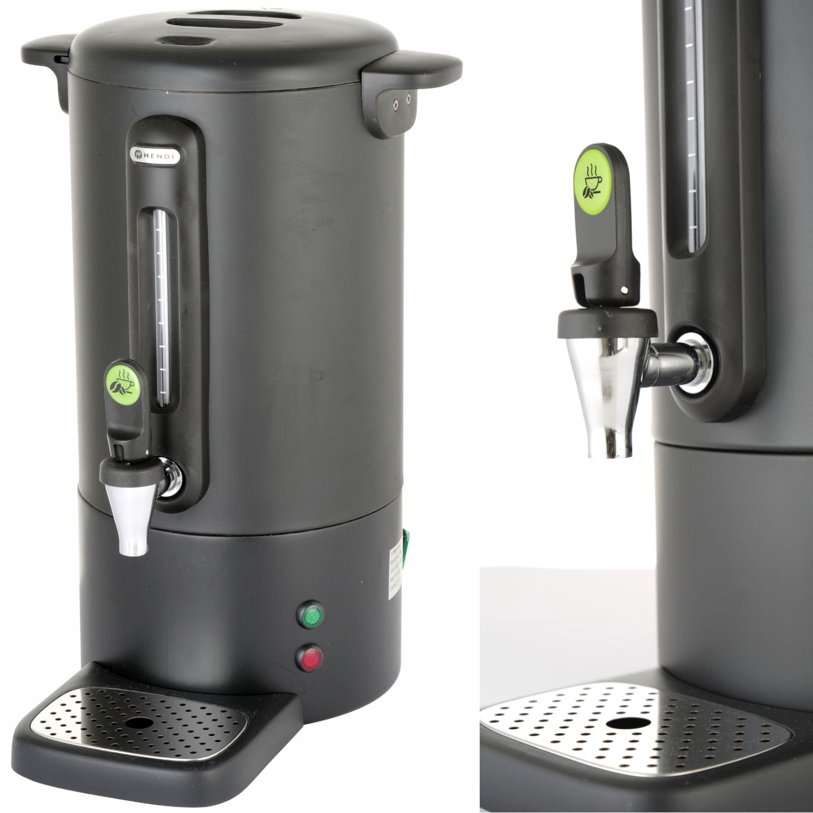 Food Service – Coffee percolator brewer with non-drip tap black - Carlat