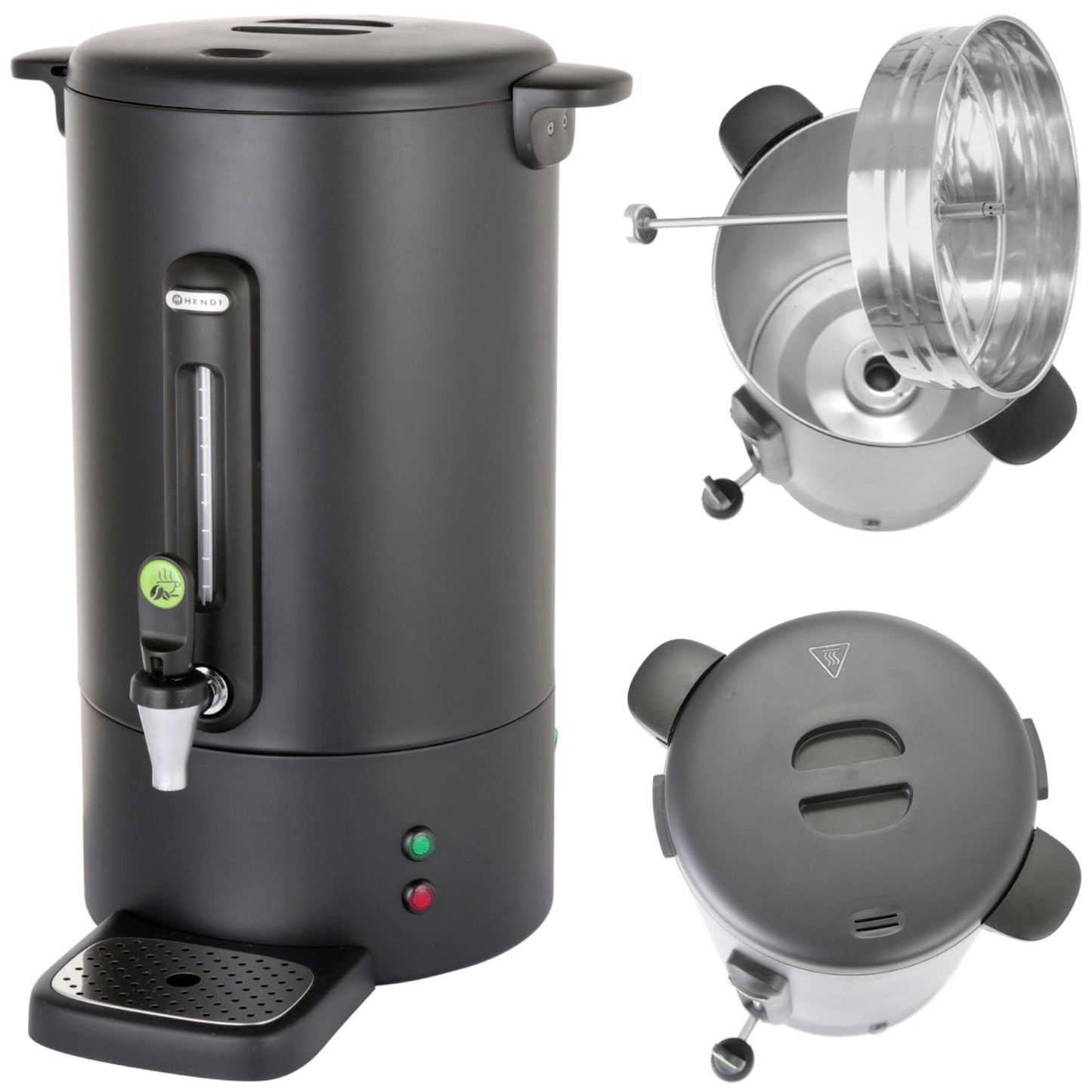Food Service – Coffee percolator brewer with non-drip tap black - Carlat