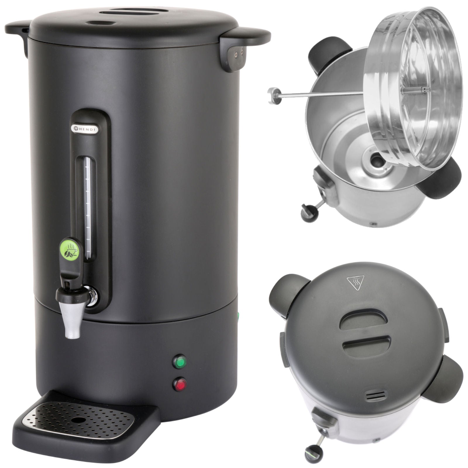Food Service – Coffee percolator brewer with non-drip tap black - Carlat
