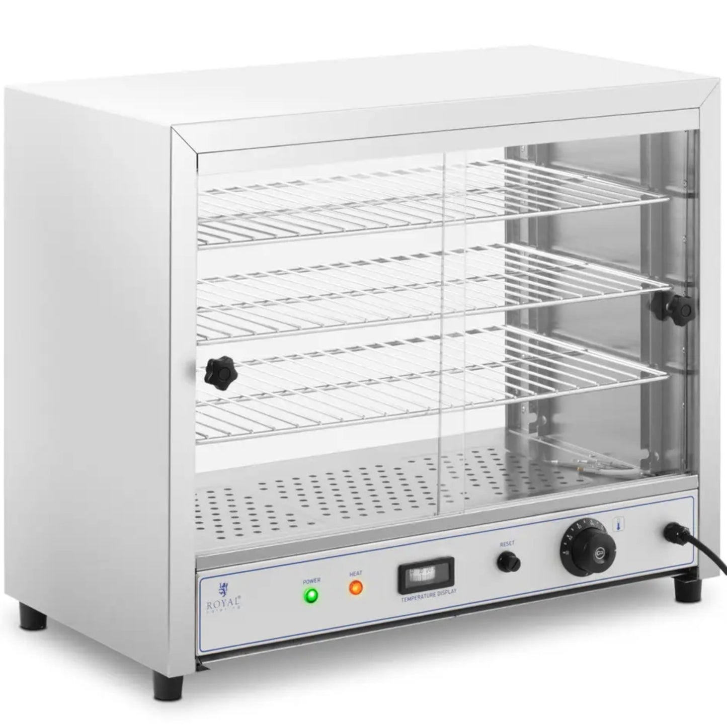 Food Service – Heating display cabinet for food, 3 shelves, - Carlat