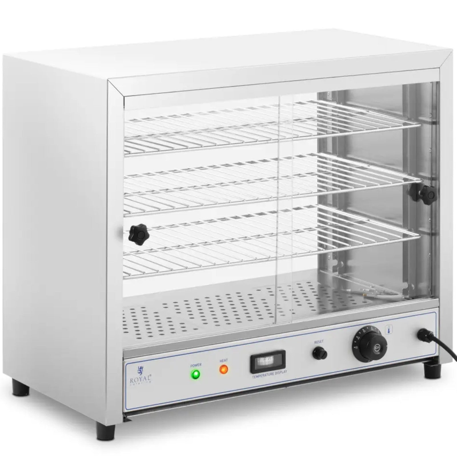 Food Service – Heating display cabinet for food, 3 shelves, - Carlat