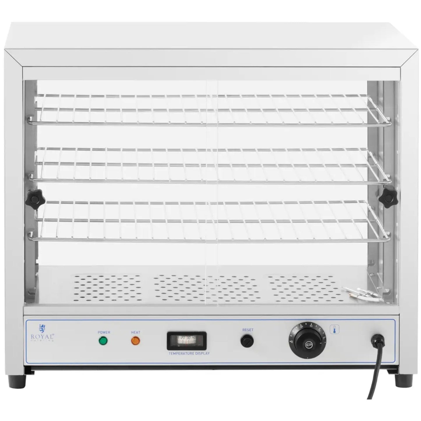 Food Service – Heating display cabinet for food, 3 shelves, - Carlat