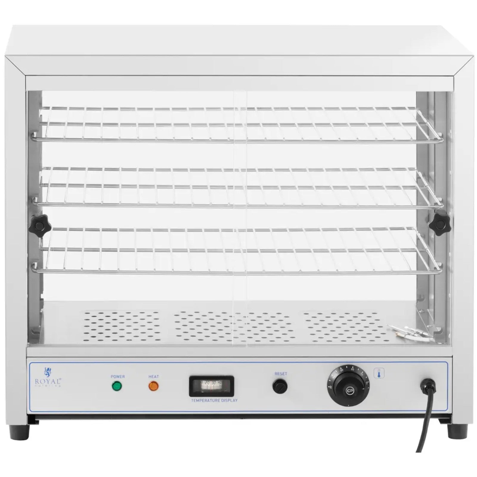 Food Service – Heating display cabinet for food, 3 shelves, - Carlat