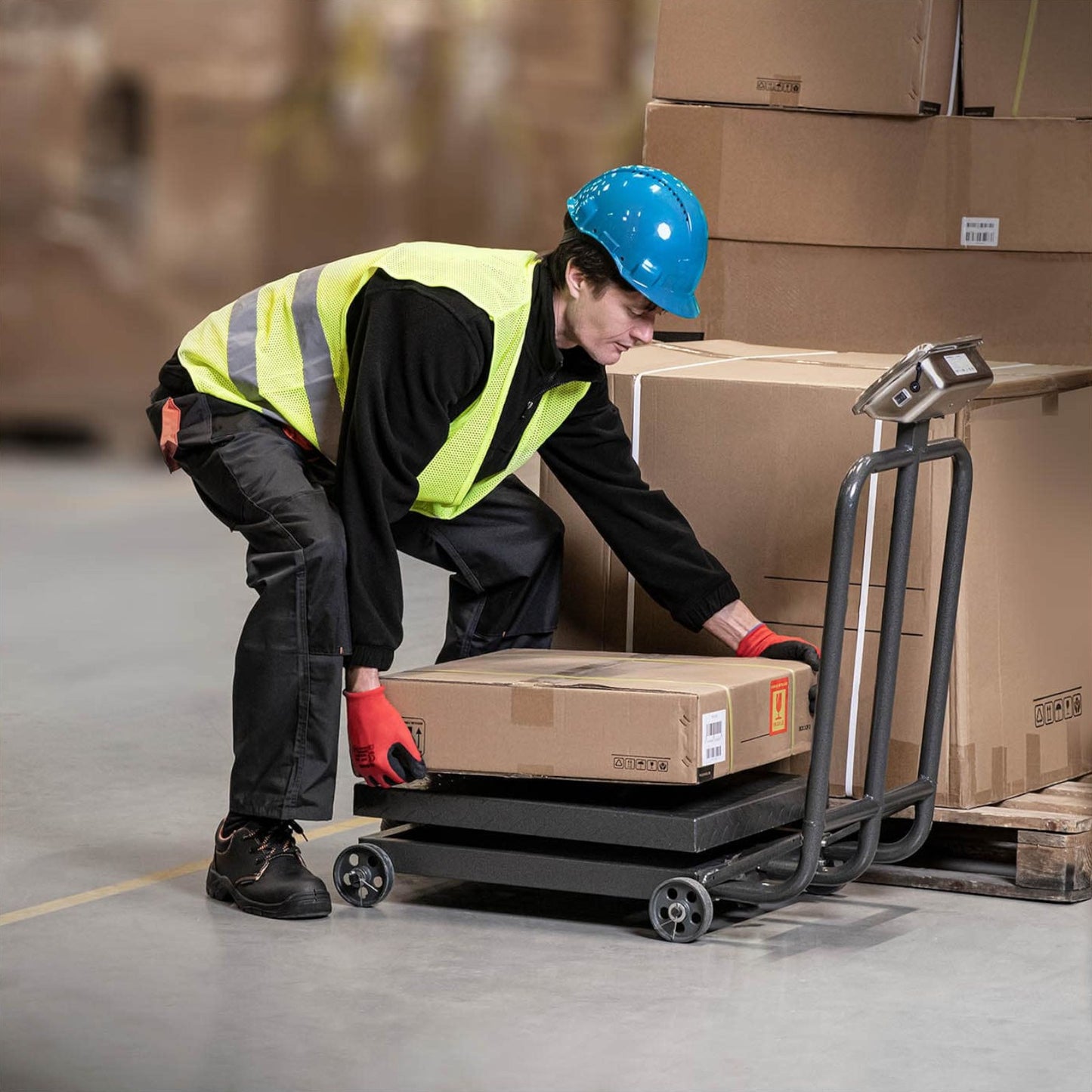 Food Service – Industrial platform scale on wheels 600 kg - Carlat