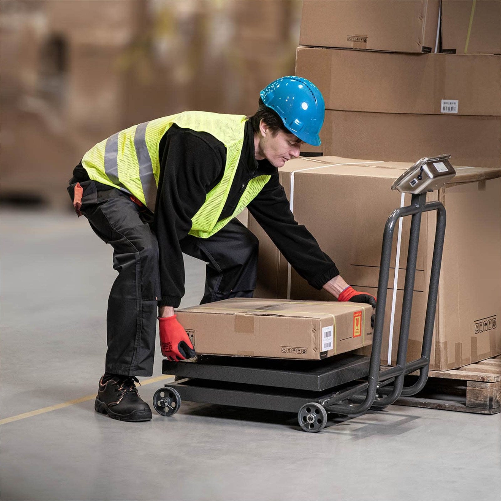 Food Service – Industrial platform scale on wheels 600 kg - Carlat