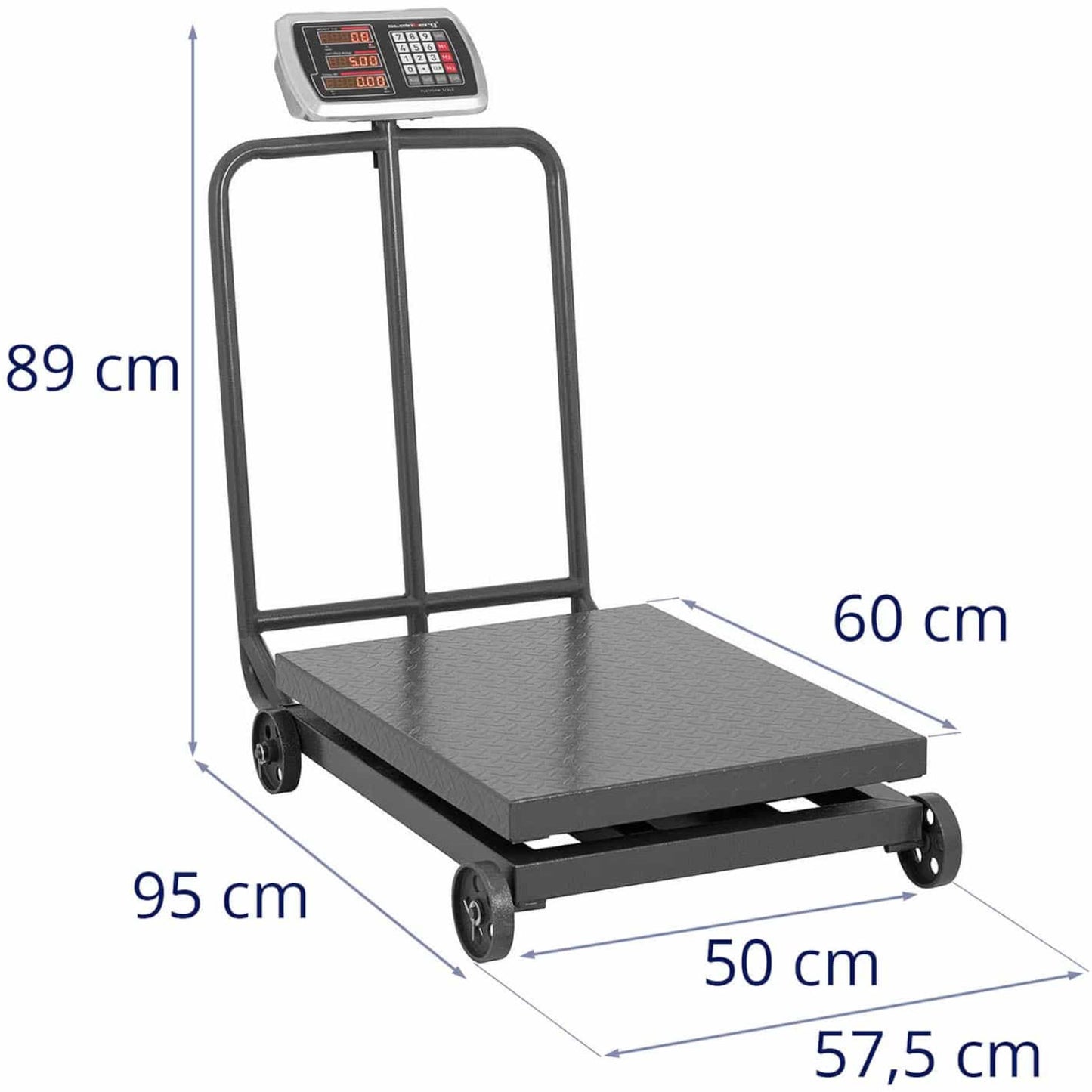 Food Service – Industrial platform scale on wheels 600 kg - Carlat